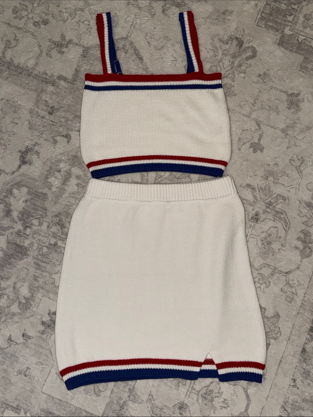 Pink Lily- Americana Skirt Set